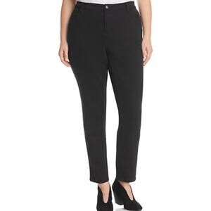 Eileen Fisher Jeans Organic Cotton Slim Straight Stretch High Brown 12 36x32